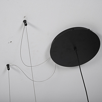 Реечный подвесной светильник PALMA Wall lamp 2 шара + 1 вазон горизонтальная 150*48*47 см, 3*LED*10, 2W, 3000, 4000, 5000K, ImperiumLoft 22.93726, Серый