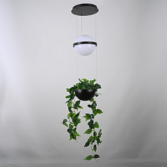 Подвесной светильник PALMA Wall lamp шар + вазон 22*22*250 см, 1*LED*9W, 3000, 4000, 6000K, ImperiumLoft 22.93727, Серый