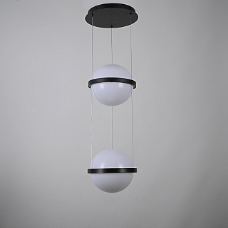 Подвесной светильник PALMA Wall lamp 2 шара 20*20*250 см, 2*G9*40W, ImperiumLoft 22.93727, Серый