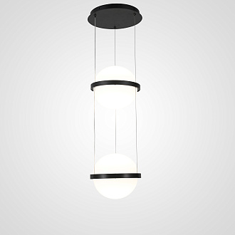 Подвесной светильник PALMA Wall lamp 2 шара 20*20*250 см, 2*G9*40W, ImperiumLoft 22.93727, Серый