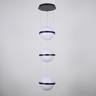 Подвесной светильник PALMA Wall lamp 3 шара 22*22*325 см, 3*LED*9W, 3000, 4000, 6000K, ImperiumLoft 22.93727, Серый