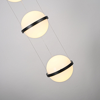 Подвесной светильник PALMA Wall lamp 3 шара 22*22*325 см, 3*LED*9W, 3000, 4000, 6000K, ImperiumLoft 22.93727, Серый