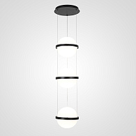 Подвесной светильник PALMA Wall lamp 3 шара 22*22*325 см, 3*LED*9W, 3000, 4000, 6000K, ImperiumLoft 22.93727, Серый