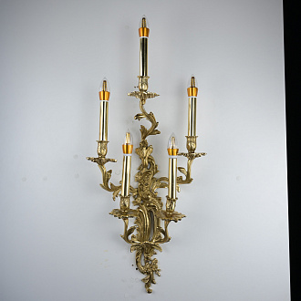 Бра Marcello Bad 85*40*40 см, 5*E14*40W, ImperiumLoft 255546-01, Золотистый