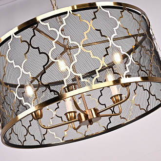 Подвесная люстра Romeo Five Light Pendant Lamp design by Cyan Design 63*63*39 см, 5*E14*40W, ImperiumLoft 40.1036, Латунь
