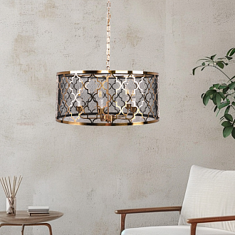 Подвесная люстра Romeo Five Light Pendant Lamp design by Cyan Design 63*63*39 см, 5*E14*40W, ImperiumLoft 40.1036, Латунь