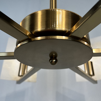 Люстра Marble square Chandelier 78*78*46 см, 6*E27*60W, ImperiumLoft 40.1233, Латунь