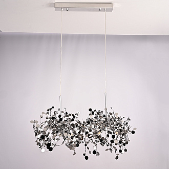 Подвесной светильник Tezani Argent Suspension Linear 80*40*40 см, 6*G9*40W, ImperiumLoft 40.1444, Хром
