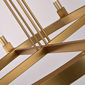 Люстра на штанге CANELLE Round Chandelier 8 Modern Brass 121*21*21 см, 8*E27*60W, ImperiumLoft 40.1550, Латунь