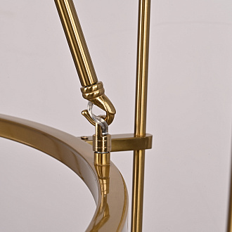 Люстра на штанге TORCHE DE VERRE Round Chandelier 8 116*116*50 см, 8*G9*40W, ImperiumLoft 40.1551, Латунь