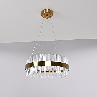 Подвесная люстра Saturno Not Baroncelli Suspension D40 40*40*18 см, 1*LED*20W, ImperiumLoft 40.1643-0, Золотистый