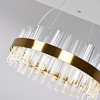 Подвесная люстра Saturno Not Baroncelli Suspension D40 40*40*18 см, 1*LED*20W, ImperiumLoft 40.1643-0, Золотистый
