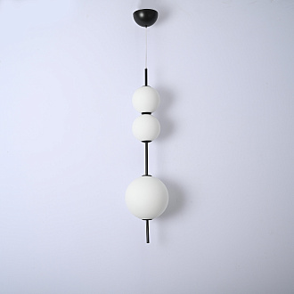 Подвесной светильник White beads Pendant B D40 40*40*160 см, 3*LED*10W, 3000K, ImperiumLoft 40.2133-0, Чёрный