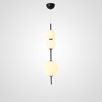 Подвесной светильник White beads Pendant B D40 40*40*160 см, 3*LED*10W, 3000K, ImperiumLoft 40.2133-0, Чёрный