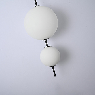 Подвесной светильник White beads Pendant 25*25*85 см, 3*LED*7W, 3000K, ImperiumLoft 40.2133-0, Чёрный