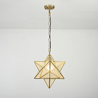 Подвесной светильник Star Effervescent D35 35*35*37 см, 1*E27*60W, ImperiumLoft 40.225, Золотистый