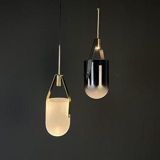 Подвесной светильник Allied Maker White 19*19*41 см, 1*LED*8W, ImperiumLoft 40.2332, Латунь
