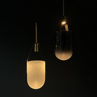Подвесной светильник Allied Maker White 19*19*41 см, 1*LED*8W, ImperiumLoft 40.2332, Латунь