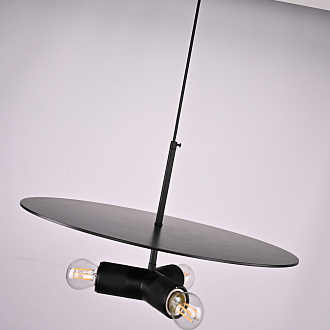 Люстра RH Utilitaire Disk Triple Pendant Black 46*46*21 см, 3*E27*60W, ImperiumLoft 40.234, Бронзовый