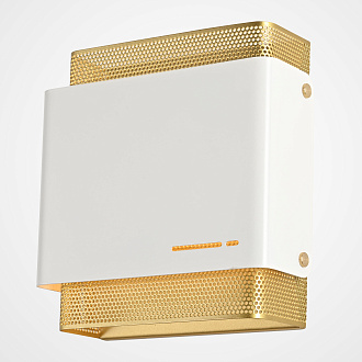 Настенное бра CASING WALL Белый 19*19*20 см, 1*LED*7W, 4000K, ImperiumLoft CASING-WALL01, Золотистый