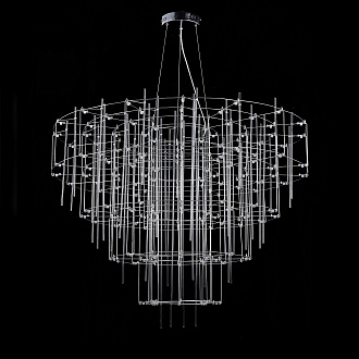 Подвесная люстра CHILL A D120 120*120*60 см, 60*LED*1W, 3000K, ImperiumLoft CHILL-A01, Хром
