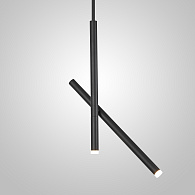 Подвесной светильник GORDIAN Black 10W 45*6*57 см, 2*LED*5W, 3000, 4000, 5000K, ImperiumLoft gordian01, Чёрный