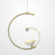 Подвесной светильник MAGNOLIA 1 flower 12*41*41 см, 1*LED*2W, 3000K, ImperiumLoft MAGNOLIA01, Латунь