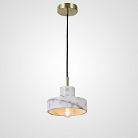 Подвесной светильник STONE PENDANT White by ImperiumLoft 18*18*25 см, 1*E27*60W, ImperiumLoft MARBLE01, Золотистый