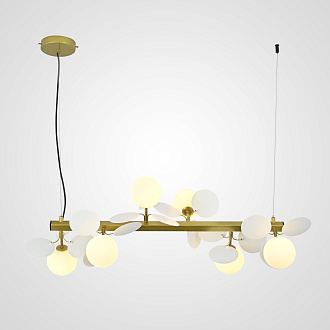 Рядный светильник Light of MATISSE L SELF L75,5 White 35*21*21 см, *G9*20W, ImperiumLoft MATISSE-L-SELF01, Золотистый, Белый