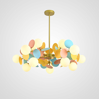 Люстра на штанге Light of MATISSE D90 90*90*30 см, 15*G9*20W, ImperiumLoft MATISSE-SELF01, Разноцветный