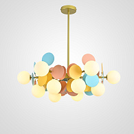 Люстра на штанге Light of MATISSE D75 75*75* см, 12*G9*20W, ImperiumLoft MATISSE-SELF01, Разноцветный