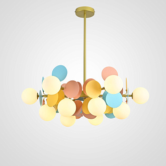 Люстра на штанге Light of MATISSE D75 75*75* см, 12*G9*20W, ImperiumLoft MATISSE-SELF01, Разноцветный