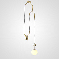 Подвесной светильник NEWTON 35*35*220 см, 1*E27*60W, ImperiumLoft NEWTON01, Латунь