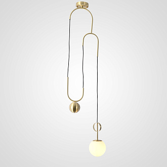 Подвесной светильник NEWTON 35*35*220 см, 1*E27*60W, ImperiumLoft NEWTON01, Латунь