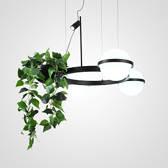 Подвесной светильник PALMA L4 75*75*327 см, 4*LED*24, 3W, 3000K, ImperiumLoft palma01, Графитовый