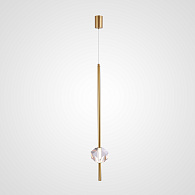 Подвесной светильник PARDIS A Brass 10*10*65 см, 1*LED*6W, 3000K, ImperiumLoft pardis01, Латунь