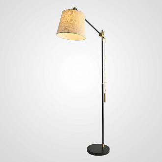 Напольный торшер PIPE beige 75*75*165 см, 1*E27*60W, ImperiumLoft PIPE01, Чёрный
