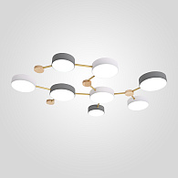 Потолочный светильник SOLEN L8 113*90*5 см, 8*LED*5W, 3000, 4000, 6000K, ImperiumLoft SOLEN01, Серый, Белый, Бежевый