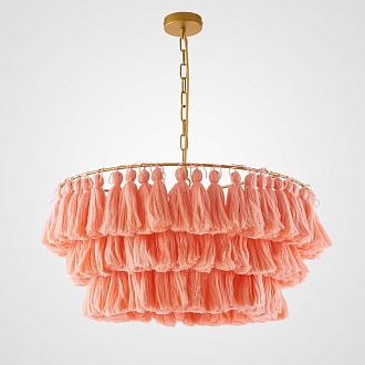 Подвесная люстра TASSEL Карамель 61*61*35 см, 1*E27*60W, ImperiumLoft TASSEL01, Латунь