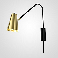 Бра VERINA Brass 50*50*53 см, 1*E27*60W, ImperiumLoft verina01, Чёрный, Латунь