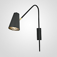Бра VERINA Black 41*15*15 см, 1*E27*60W, ImperiumLoft verina01, Чёрный, Латунь