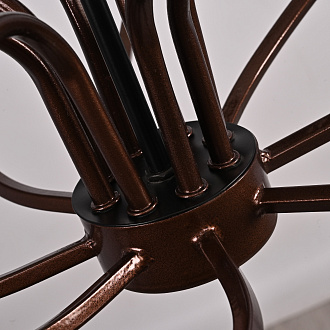Подвесная люстра Cagie Dark chocolate L8 54*54*52 см, 8*E14*40W, ImperiumLoft cagie01, Коричневый