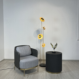 Торшер CAMELLIA FL Латунь 28*28*170 см, 4*G9*40W, ImperiumLoft CAMELLIA-FL01, Латунь