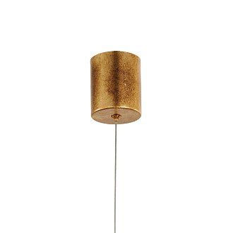 Подвес *8,5*79-229 см, 1*LED*5,5W, 3000K, Favourite Leaftube 4802-1P, античное золото