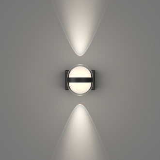 Уличный настенный светильник *6,5*9-9 см, 1*LED*12W, 3000K, Favourite Jocus 4851-1W, черный