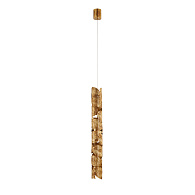 Подвес *8,5*79-229 см, 1*LED*5,5W, 3000K, Favourite Leaftube 4802-1P, античное золото