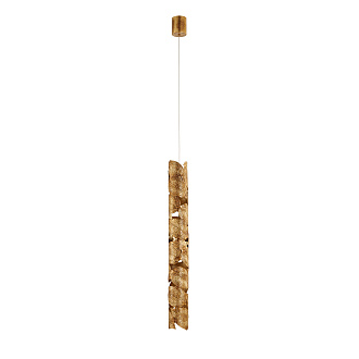 Подвес *8,5*79-229 см, 1*LED*5,5W, 3000K, Favourite Leaftube 4802-1P, античное золото