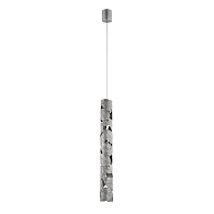 Подвес *8,5*79-229 см, 1*LED*5,5W, 3000K, Favourite Leaftube 4803-1P, античное серебро