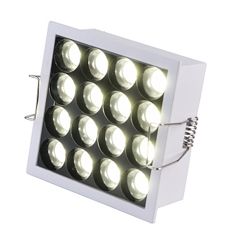 Светильник встраиваемый белый LED 1*14W 3000K 1 350Lm Ra95 36° IP20 L90xW90xH36 170-240V St Luce  ST763.532.14