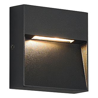 Светильник уличный настенный черный/черный LED 1*1,5W 3000K St Luce  SL9537.411.14